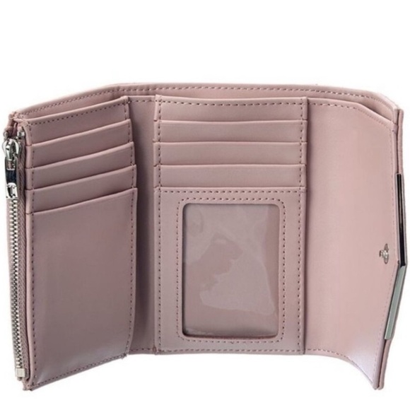 Ted Baker London Pink Quilted Chevron Wallet - Picture 4 of 5